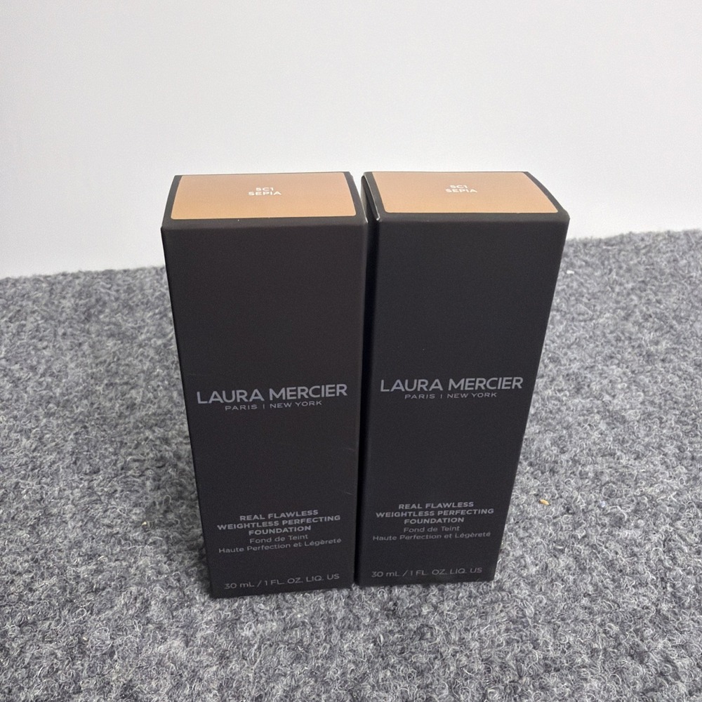 Lot of 2 Laura Mercier Flawless Weightless Perfecting Foundation 5C1 Sepia